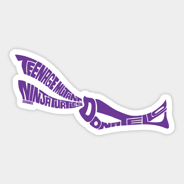 Donatello purple Sticker by Seanings